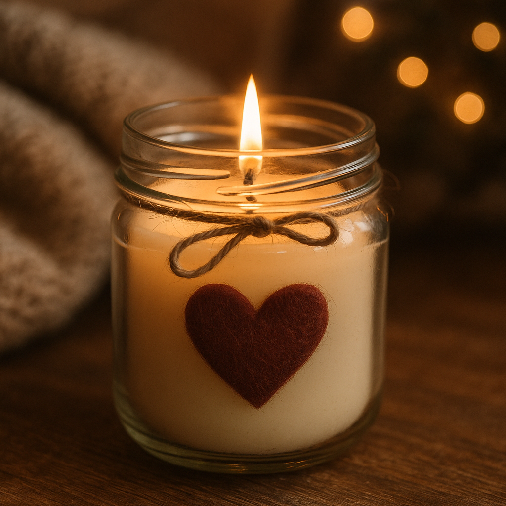 Cosy Love Candle in Glazen Pot